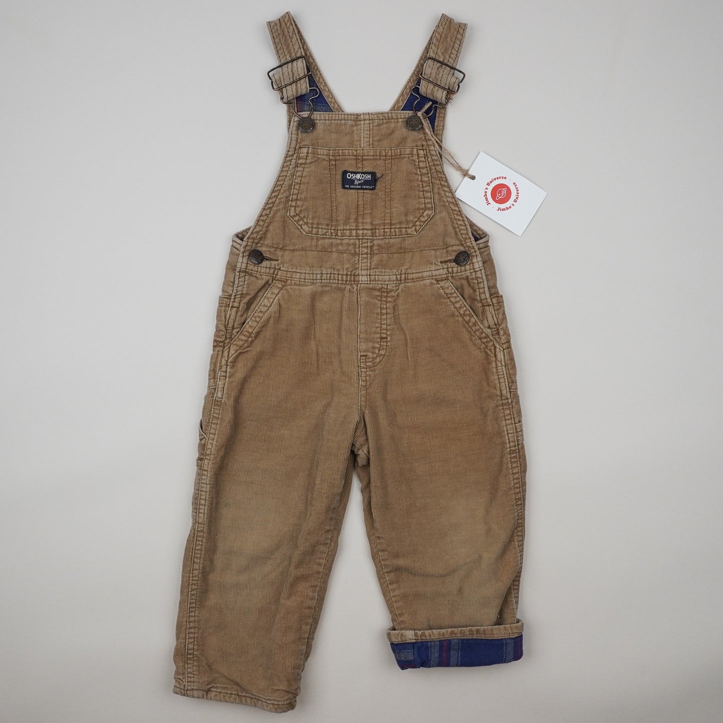 Lined OshKosh Corduroy Overalls