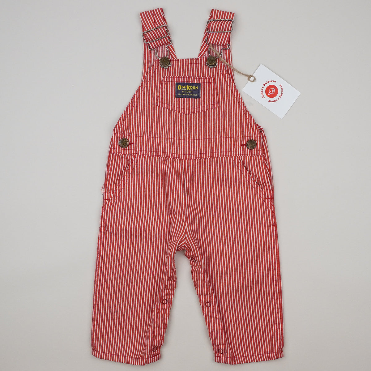 Vintage OshKosh Hickory Stripe Overalls