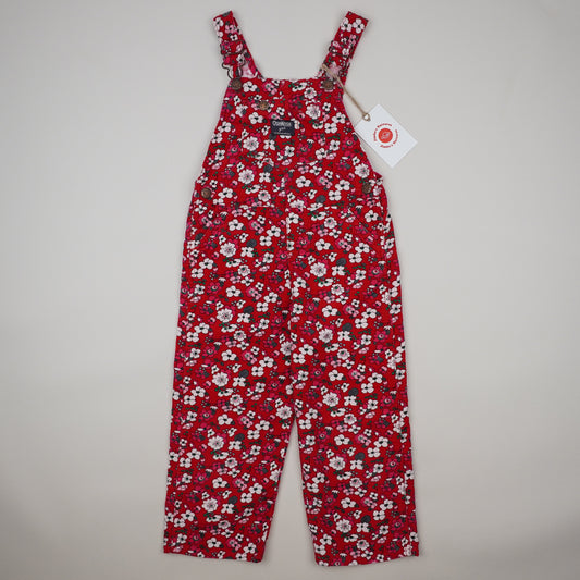 Floral OshKosh Corduroy Overalls