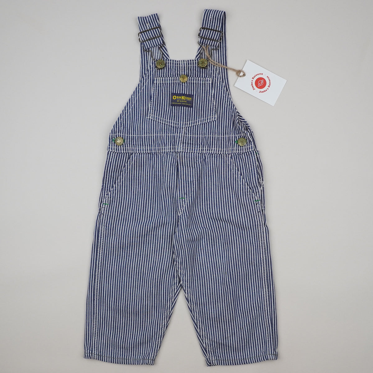 Vintage OshKosh Hickory Stripe Overalls