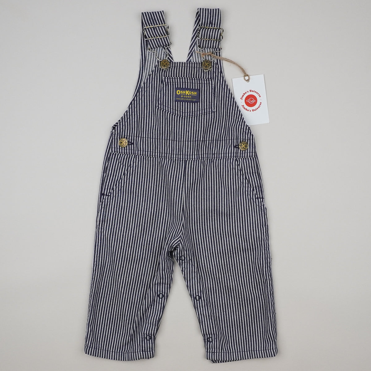 Vintage OshKosh Hickory Stripe Overalls