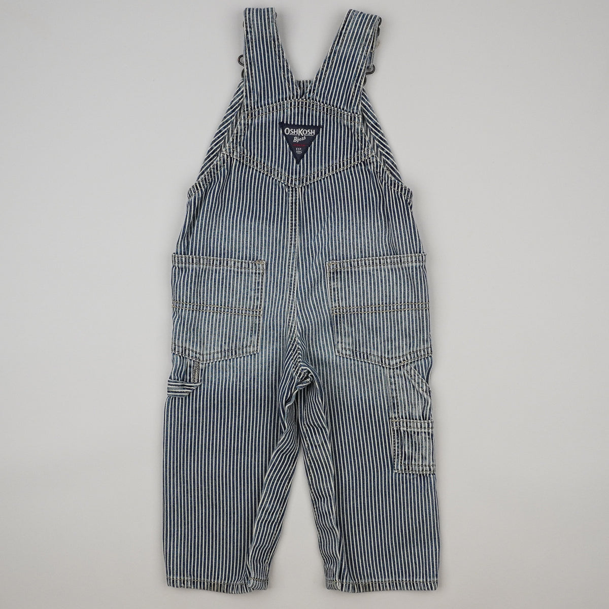 OshKosh hickory stripe Overalls
