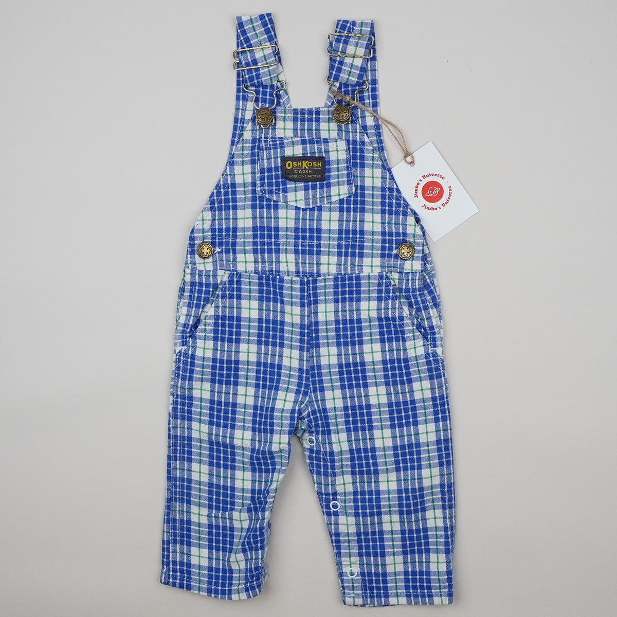 Vintage OshKosh Checkered Overalls