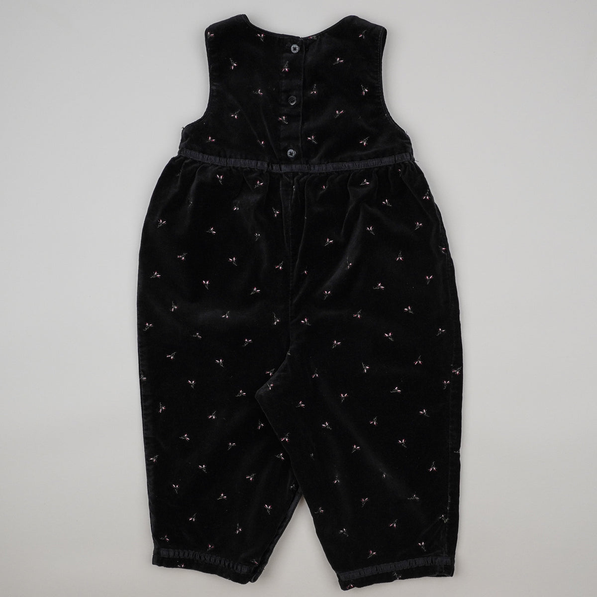 Vintage OshKosh Velvet Jumpsuit with Embroidery
