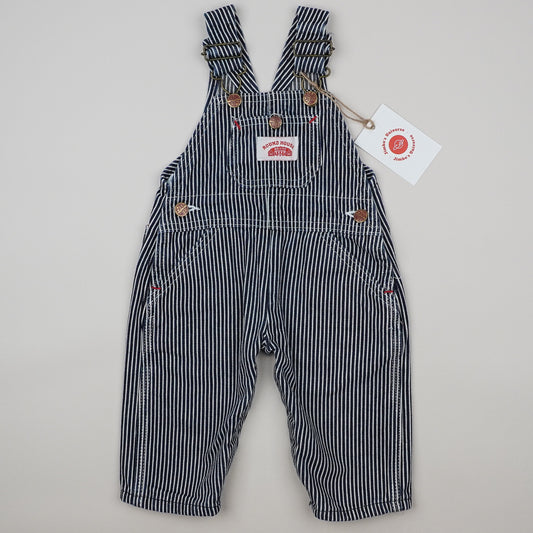 Vintage Round House Striped Overalls