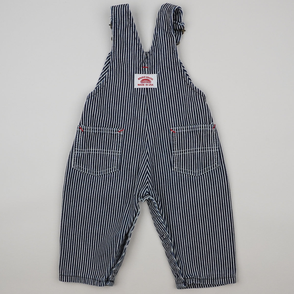 Vintage Round House Striped Overalls