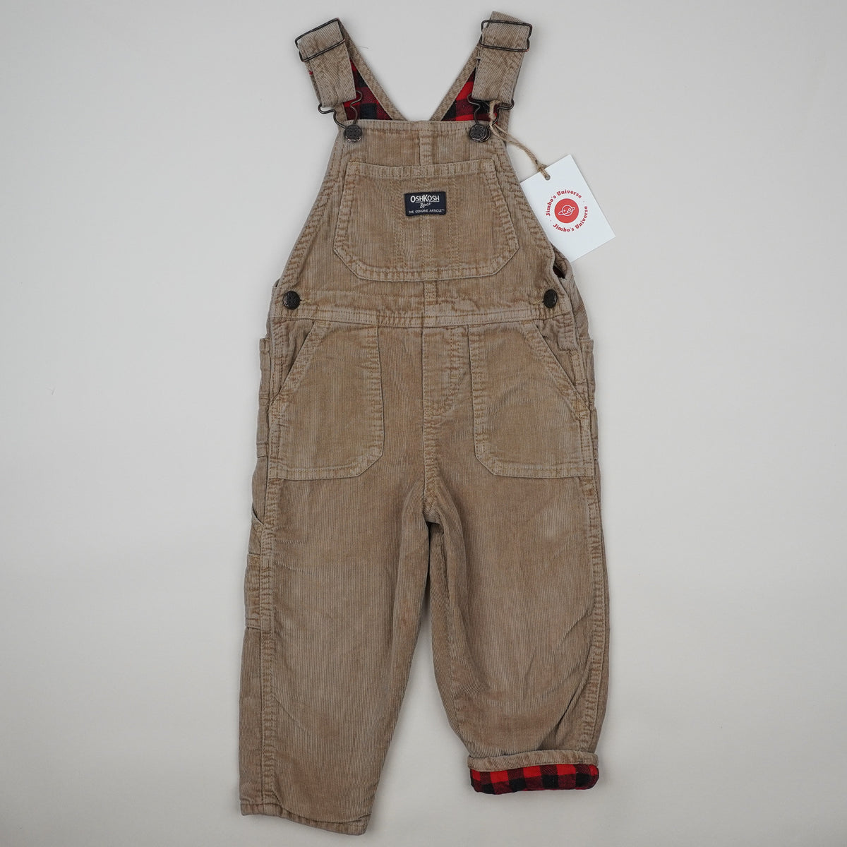 Lined OshKosh Corduroy Overalls