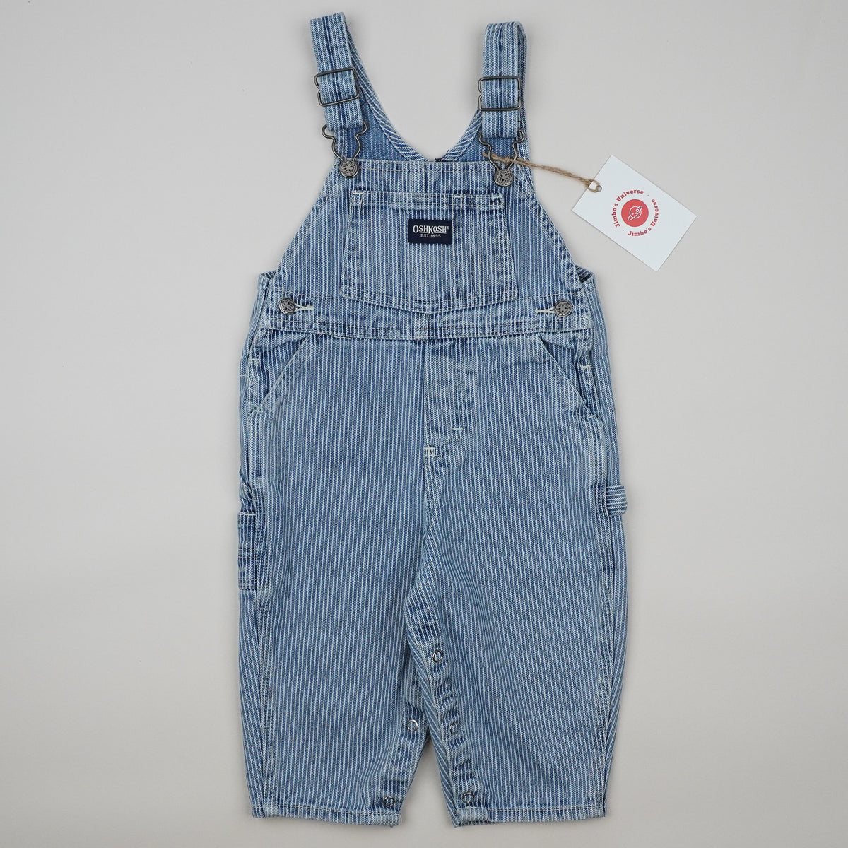 Vintage OshKosh Hickory Stripe Overalls