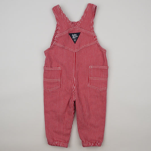 Red OshKosh Hickory Stripe Overalls