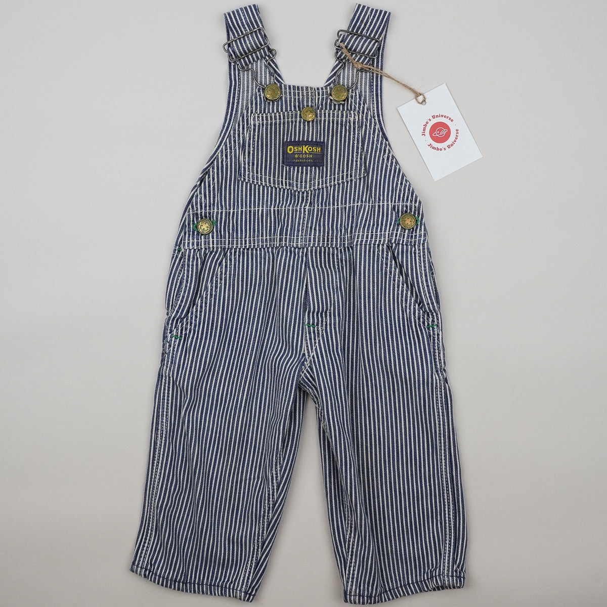 Vintage OshKosh Hickory Stripe Overalls