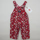 OshKosh Floral Corduroy Overalls