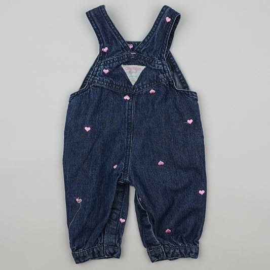 OshKosh Overalls with Embroidered Hearts