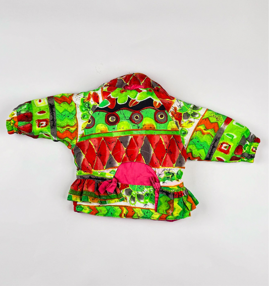 Padded Jacket in pink, red, green and multi