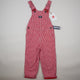 Red OshKosh Hickory Stripe Overalls