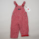 Red OshKosh Hickory Stripe Overalls