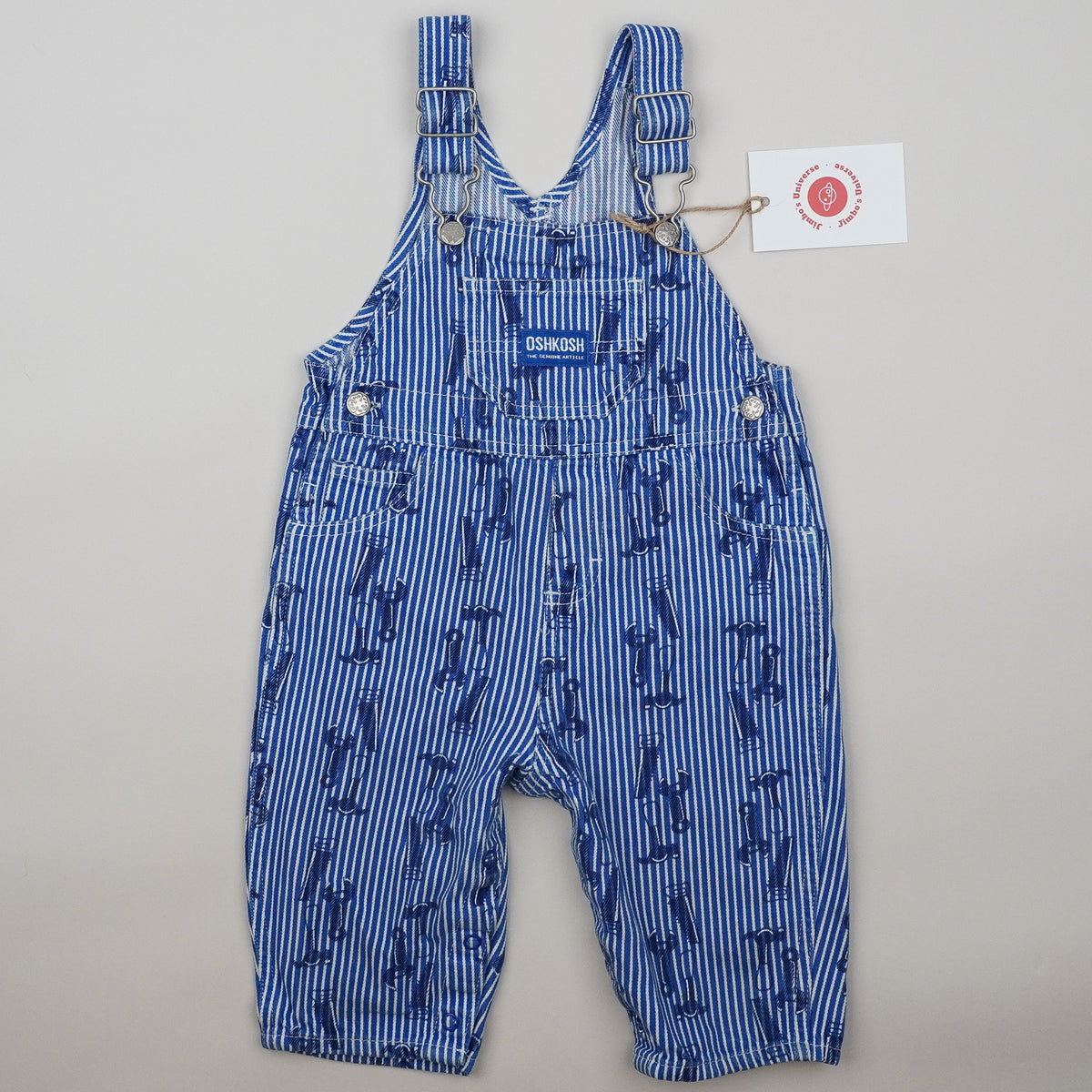 Vintage OshKosh Hickory Stripe Overalls