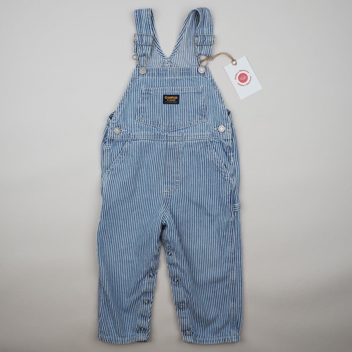 Vintage OshKosh Hickory Stripe Overalls
