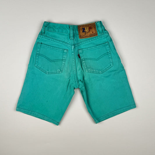 Denimshort in green