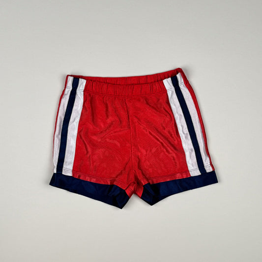 Short in red, blue and white