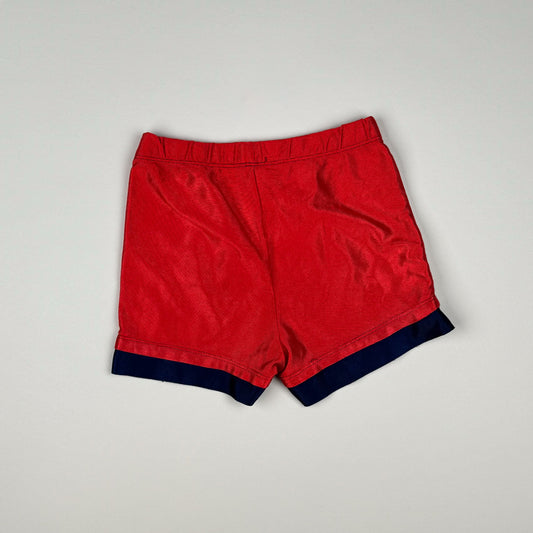 Short in red, blue and white