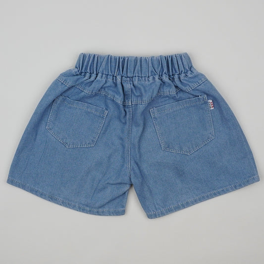 Vintage Shorts with Embroidered Hearts