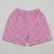 Vintage Pink Checkered Shorts