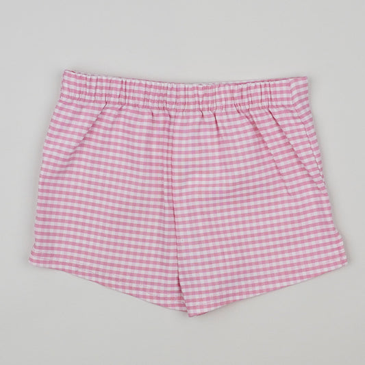 Vintage Pink Checkered Shorts