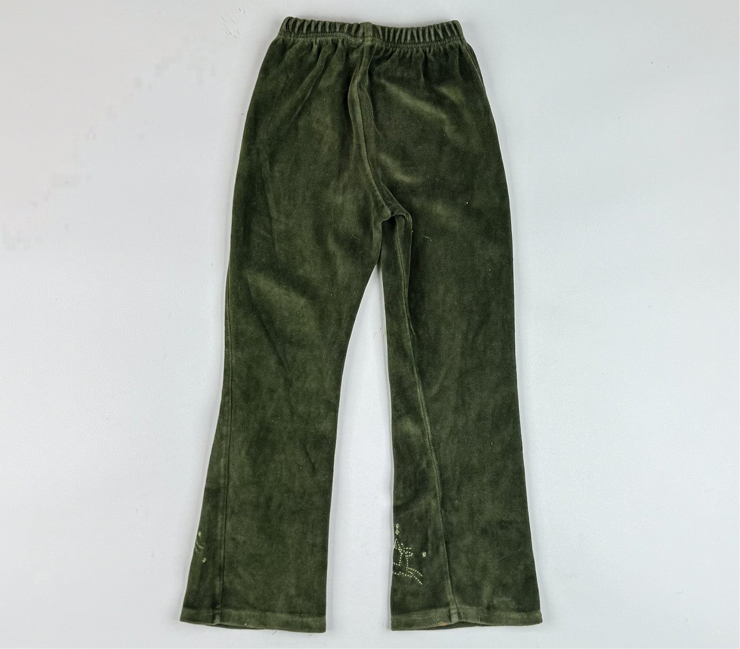 Velvet Pants with Embroidery
