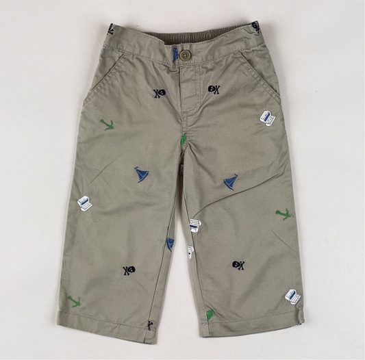 Chinos with Embroidery