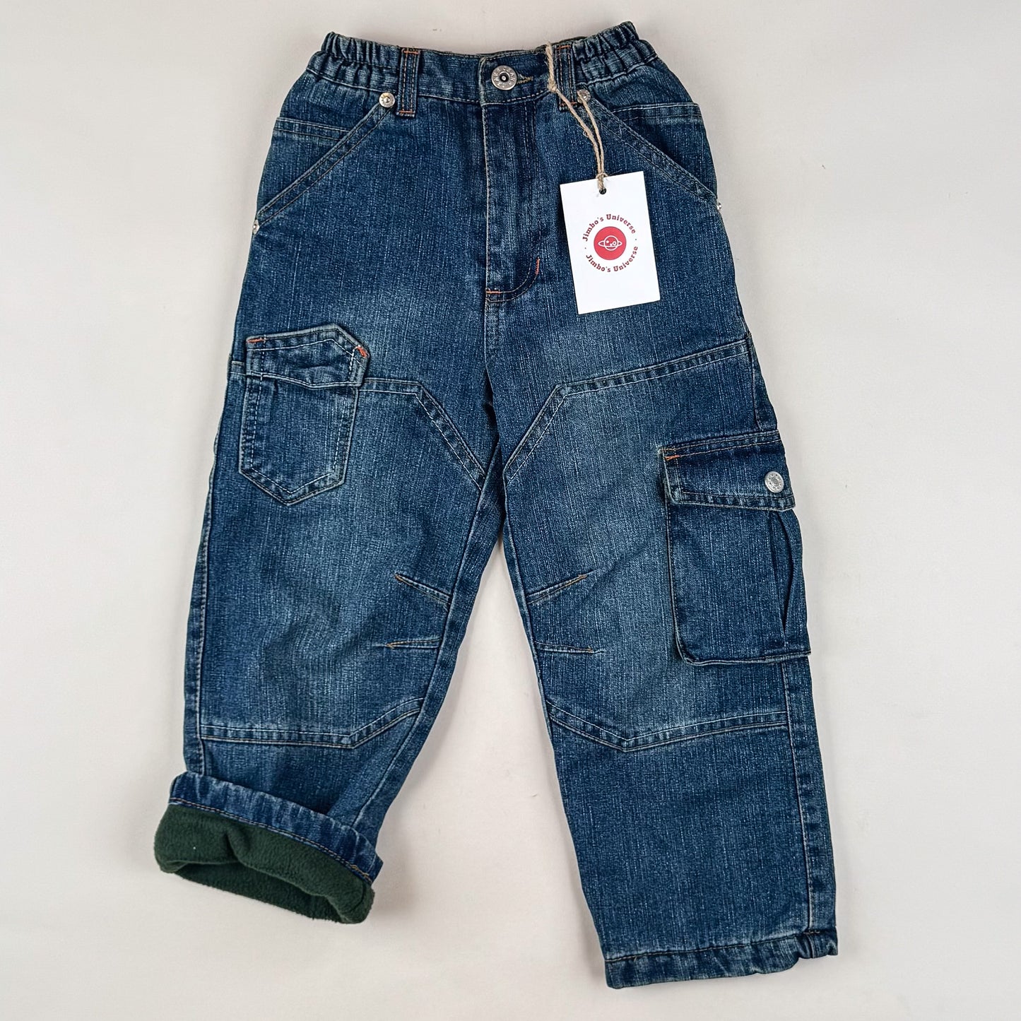 Lined Cargo Jeans