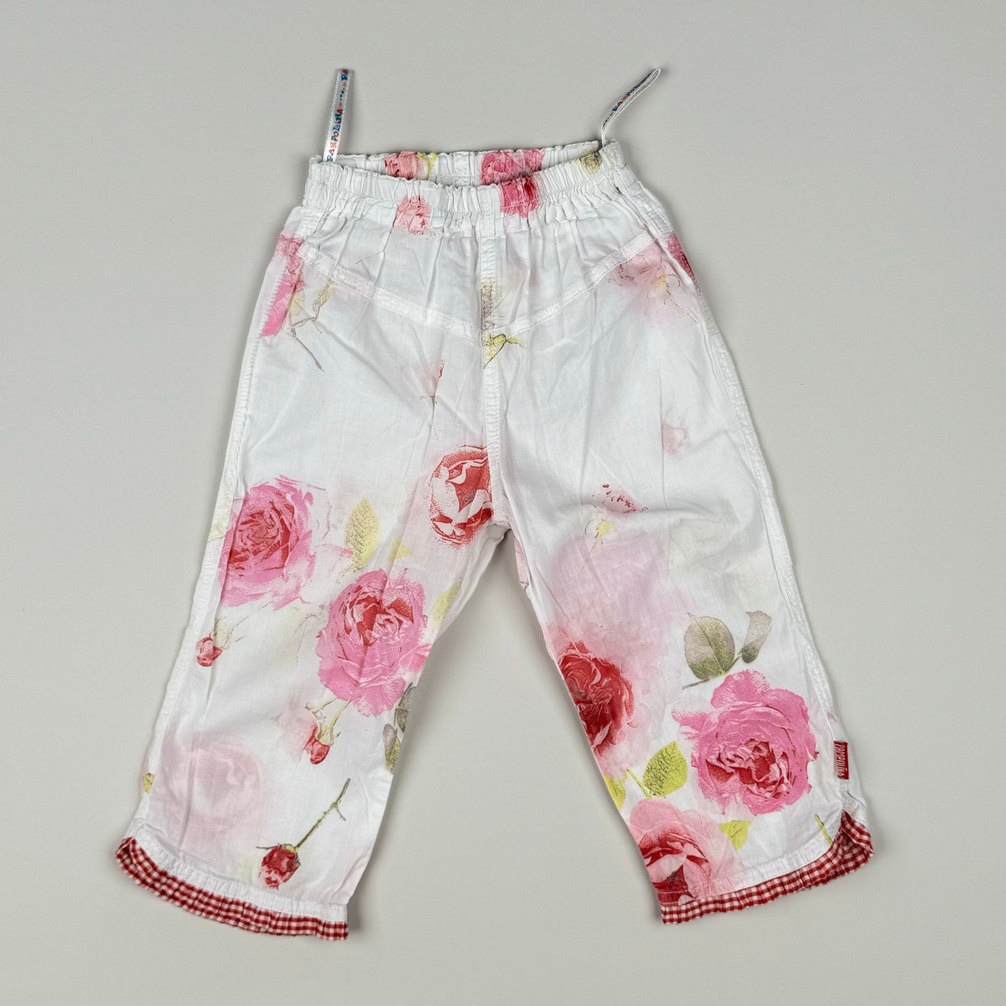 Pants in white, pink, yellow and multi