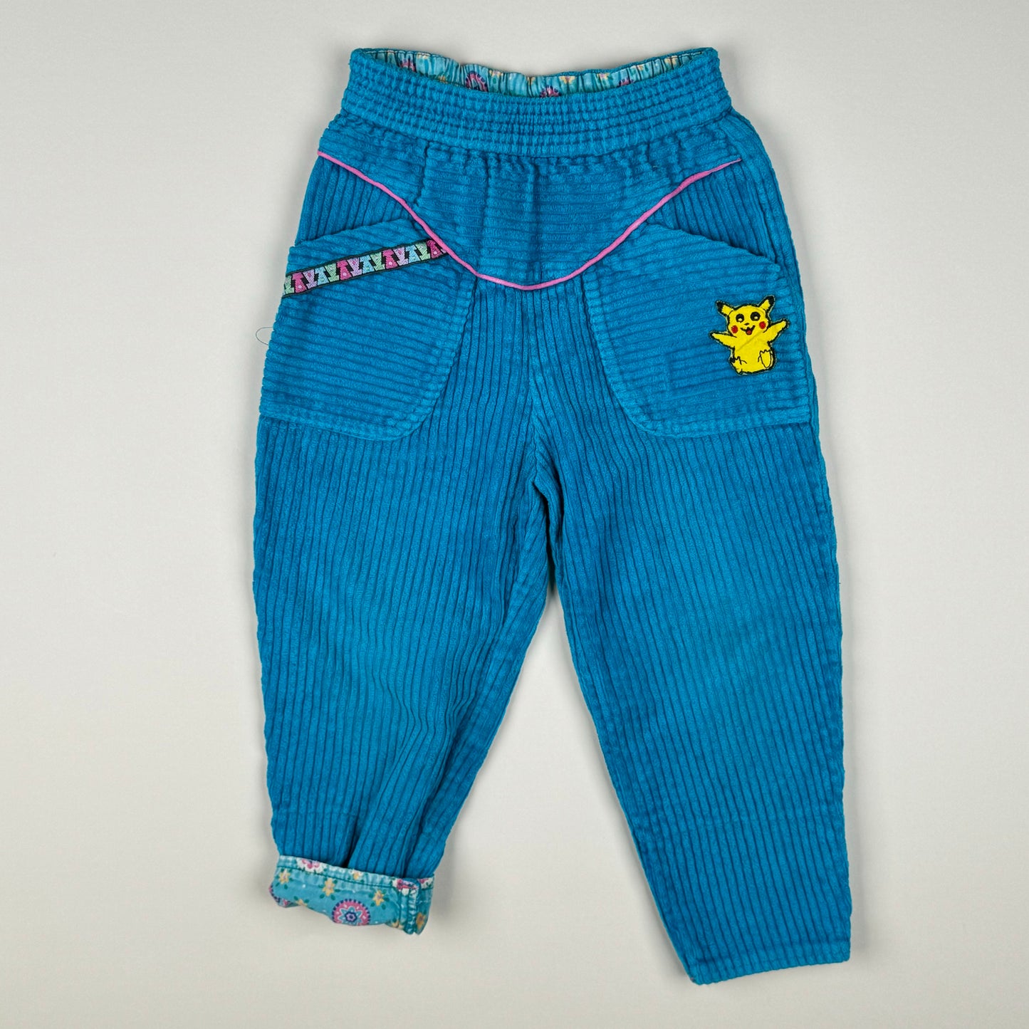 Baggy Corduroy Pants in blue