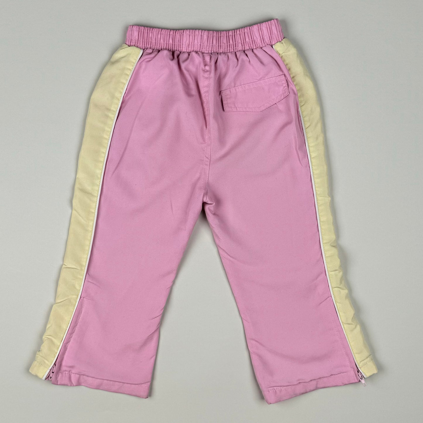 Pants in pink and yellow