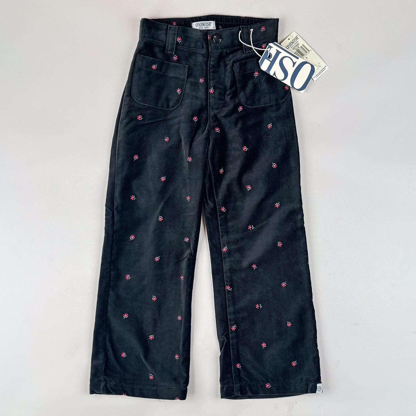 Vintage OshKosh Velvet Pants with Embroidery