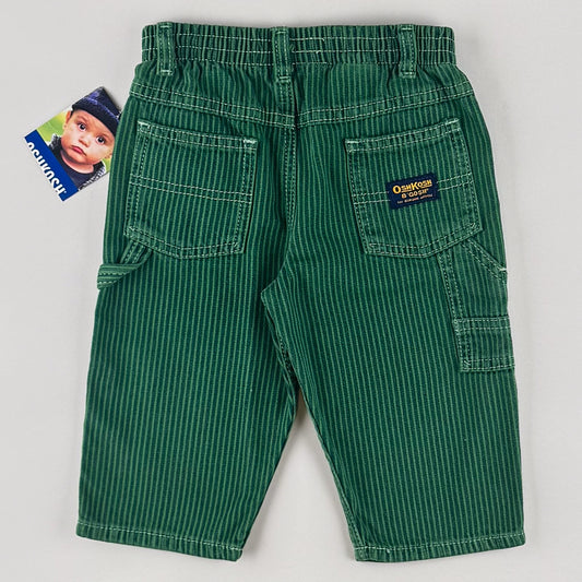 NWT Vintage OshKosh Striped Carpenter Jeans