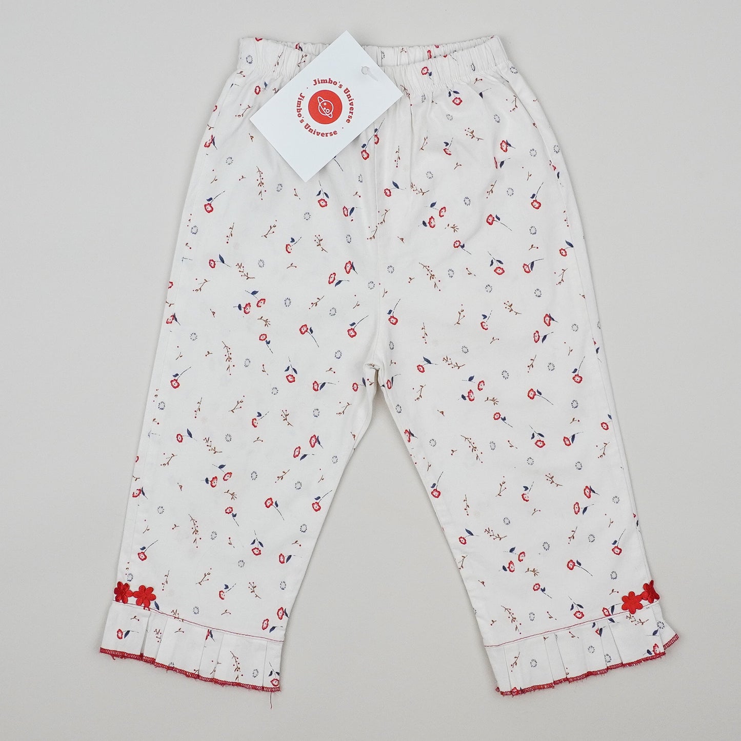 Vintage Floral Capri Pants
