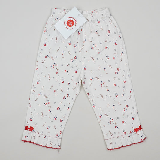Vintage Floral Capri Pants