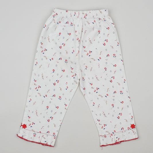 Vintage Floral Capri Pants