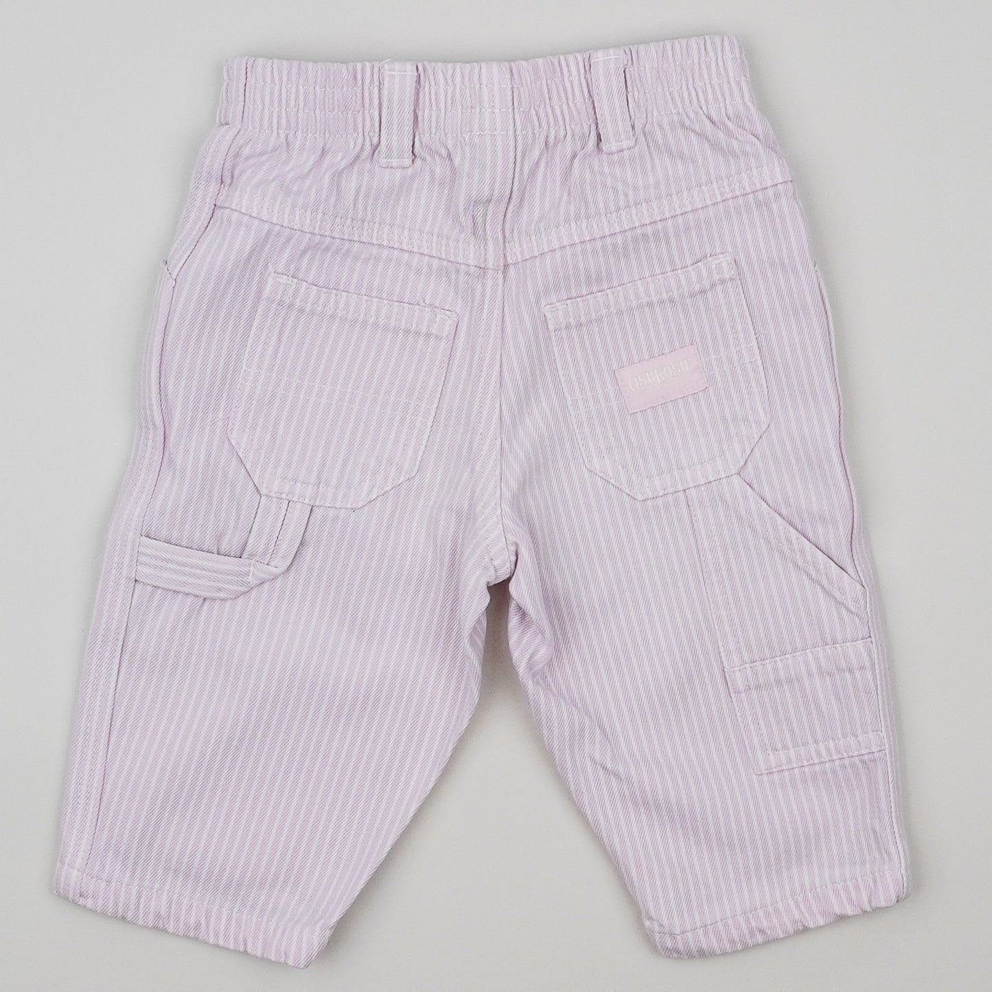 Pink Vintage OshKosh Hickory Stripe Carpenter Pants