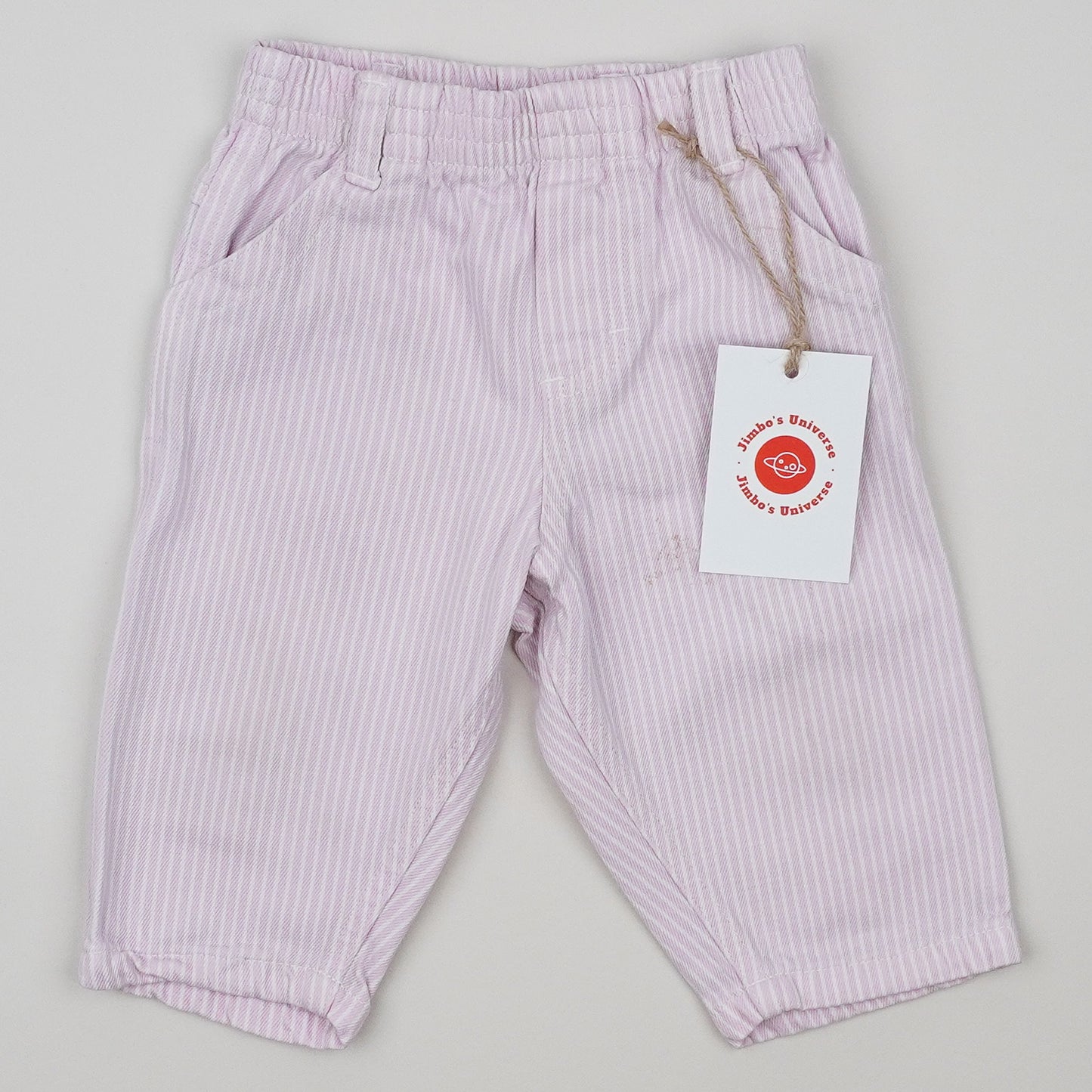 Pink Vintage OshKosh Hickory Stripe Carpenter Pants
