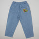 Vintage Striped Jeans with Patch