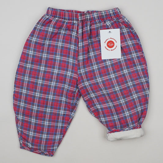 Lined Vintage Checkered Pants