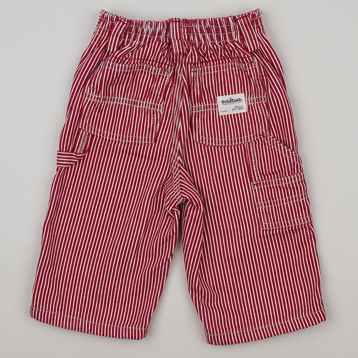 Vintage OshKosh Hickory Stripe Carpenter Jeans