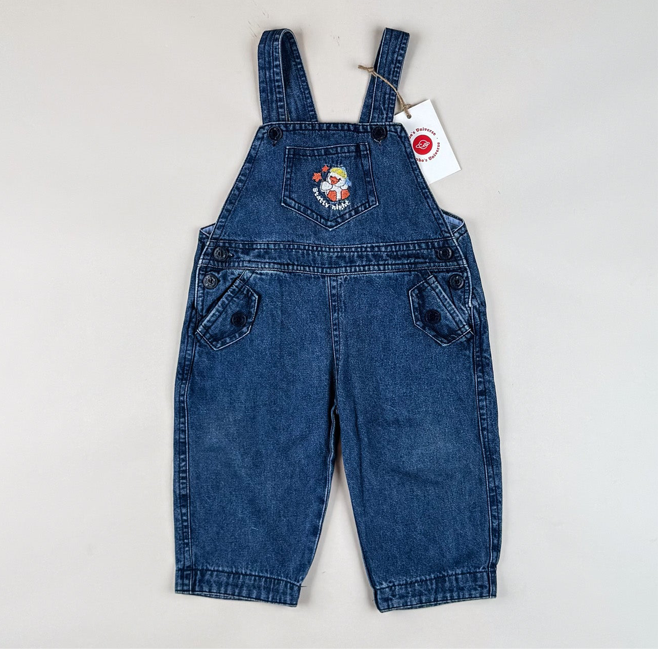 Vintage Overalls with Embroidery
