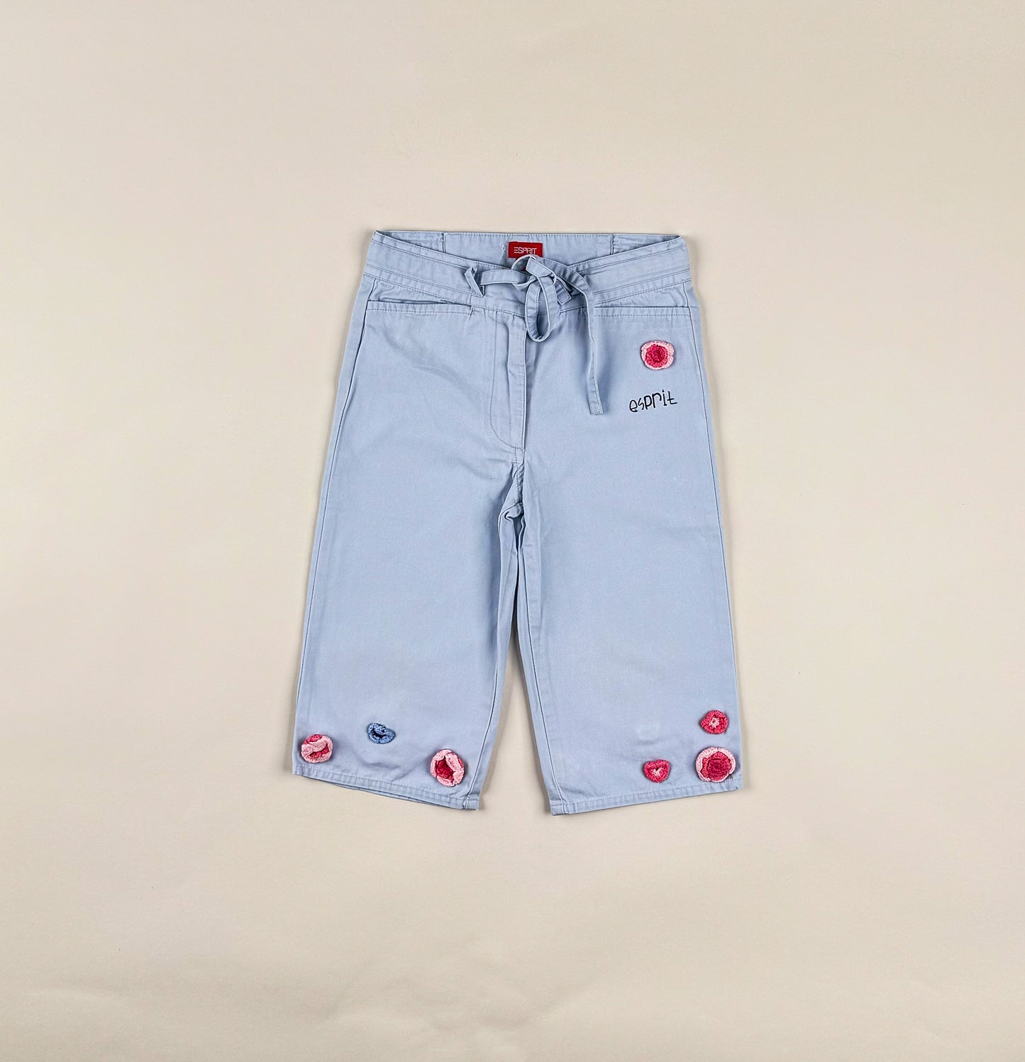 Capri Pants in blue and pink