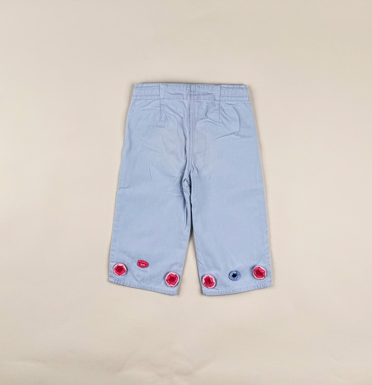 Capri Pants in blue and pink