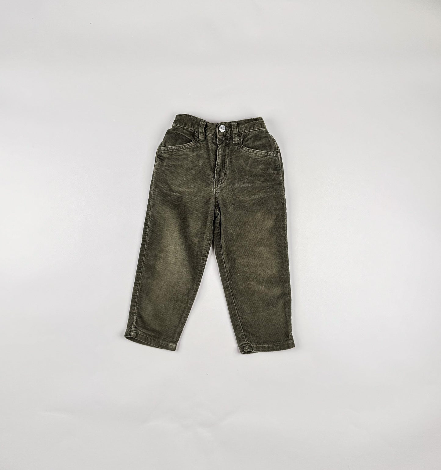 Velvet Pants in green and khaki