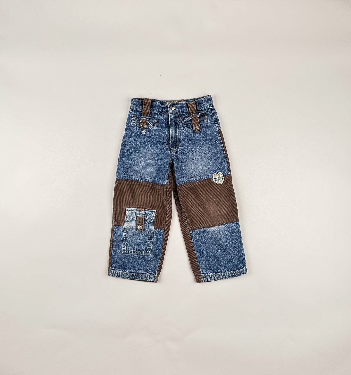 Baggy Pants in blue and brown