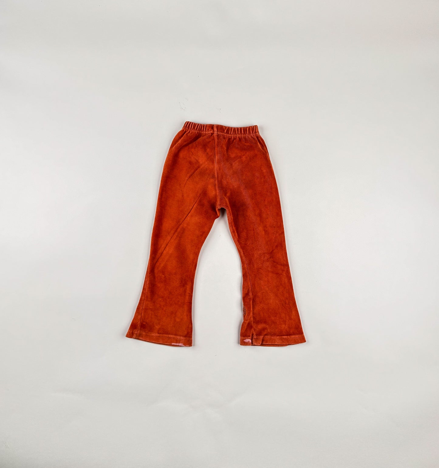 Velvet Pants in orange