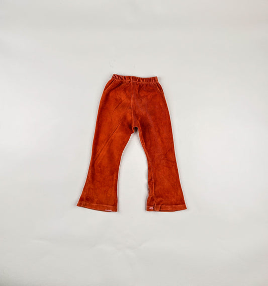 Velvet Pants in orange